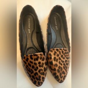 Madden Girl Brown Leopard Flats
